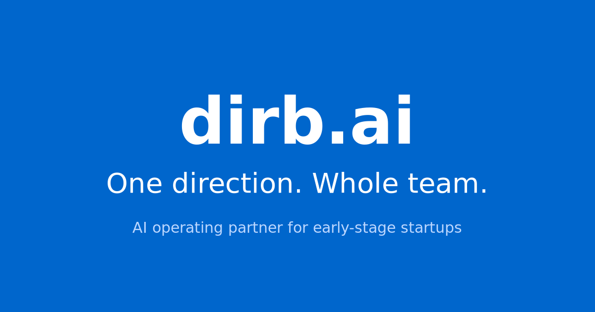 dirb.ai - The agentic operating system for startups